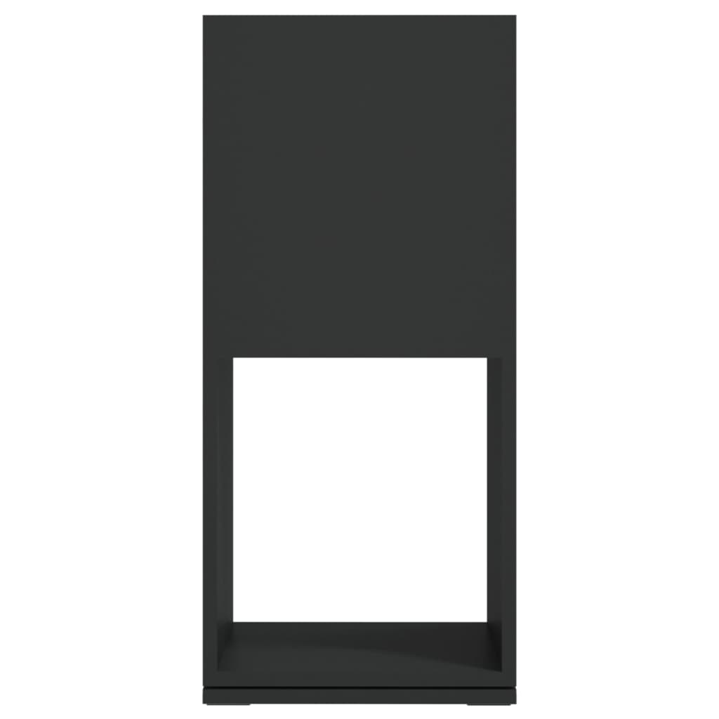 vidaXL pööratav kapp, must, 34,5x34,5x75,5 cm, puitlaastplaat