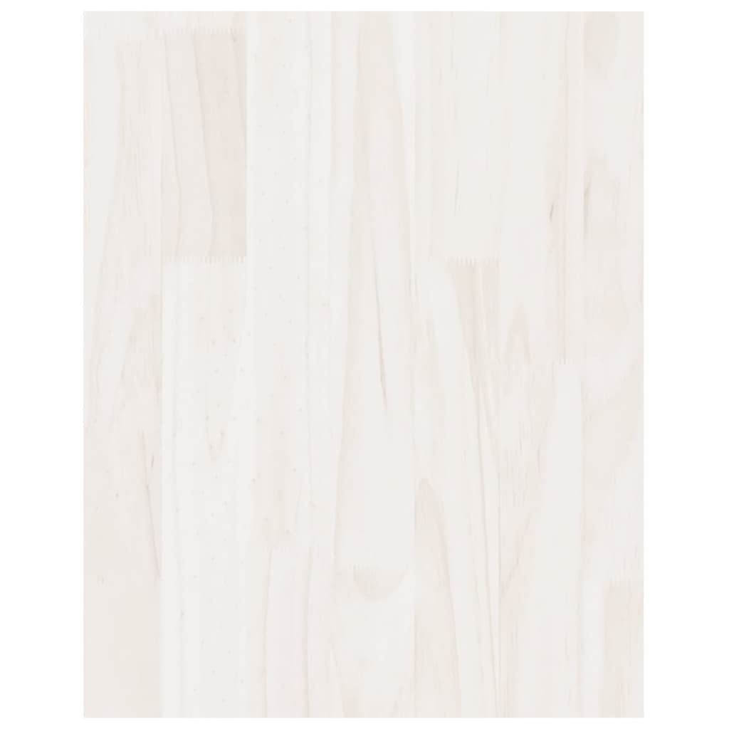 vidaXL telerikapp, valge, 70x33x42 cm, täismännipuit