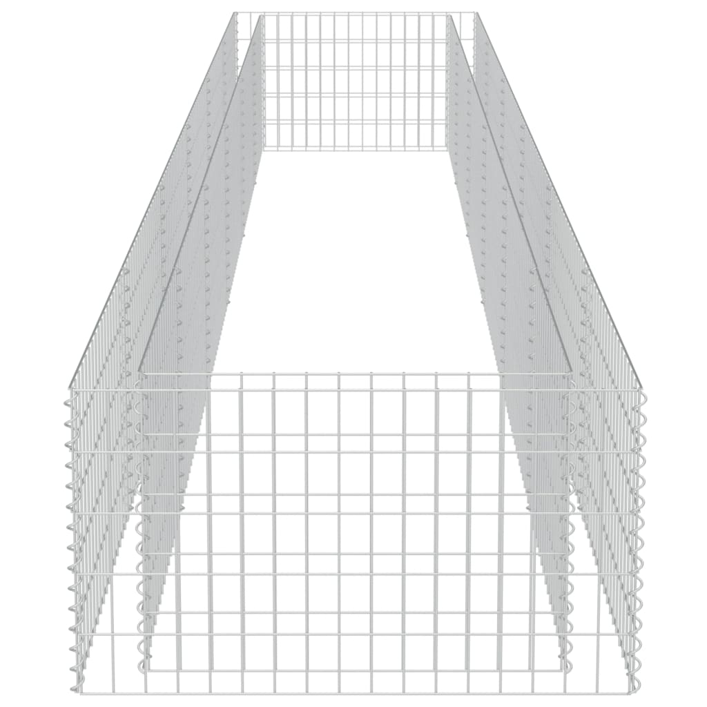 vidaXL gabioon-taimelava, tsingitud teras, 540 x 90 x 50 cm