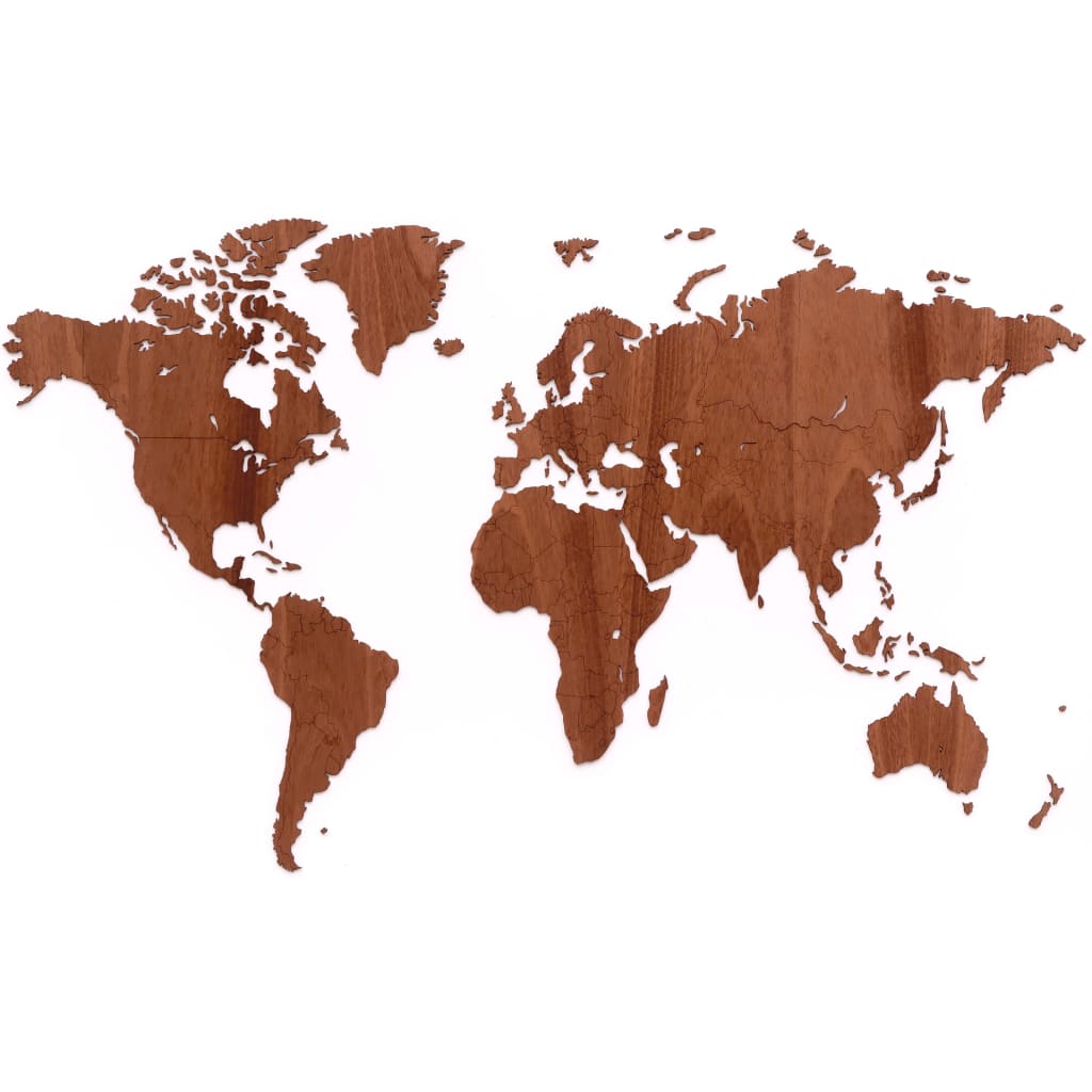 MiMi Innovations puidust maailmakaart Exclusive sapelli 130x78 cm