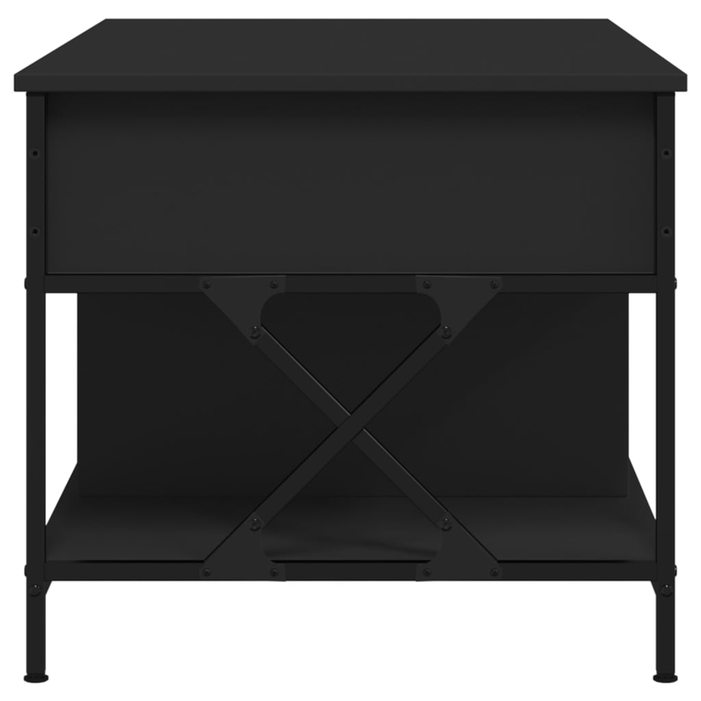 vidaXL kohvilaud, must, 100 x 55 x 50 cm, tehispuit
