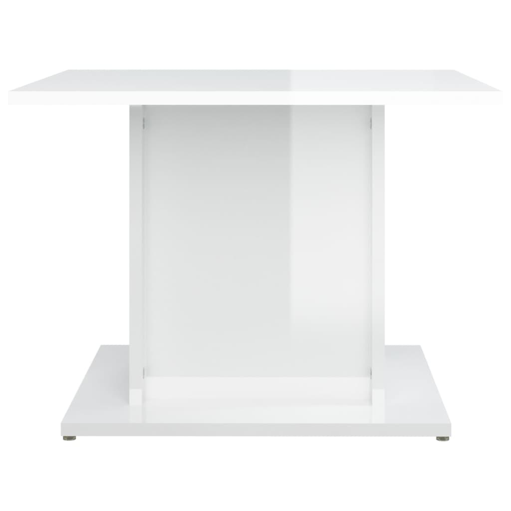 vidaXL kohvilaud, kõrgläikega valge, 55,5x55,5x40 cm puitlaastplaat