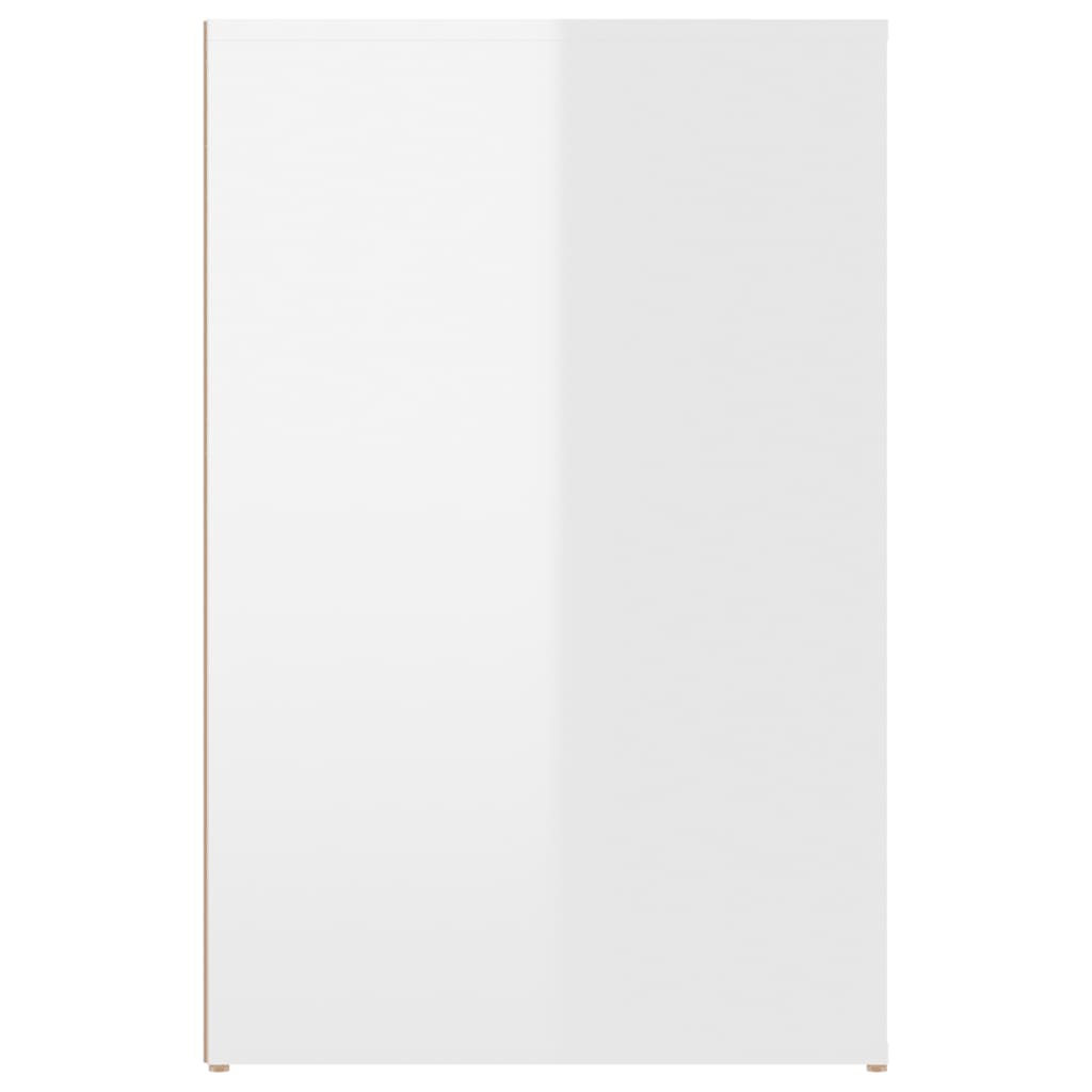 vidaXL kirjutuslaud, kõrgläikega valge, 100 x 49 x 75 cm, tehispuit