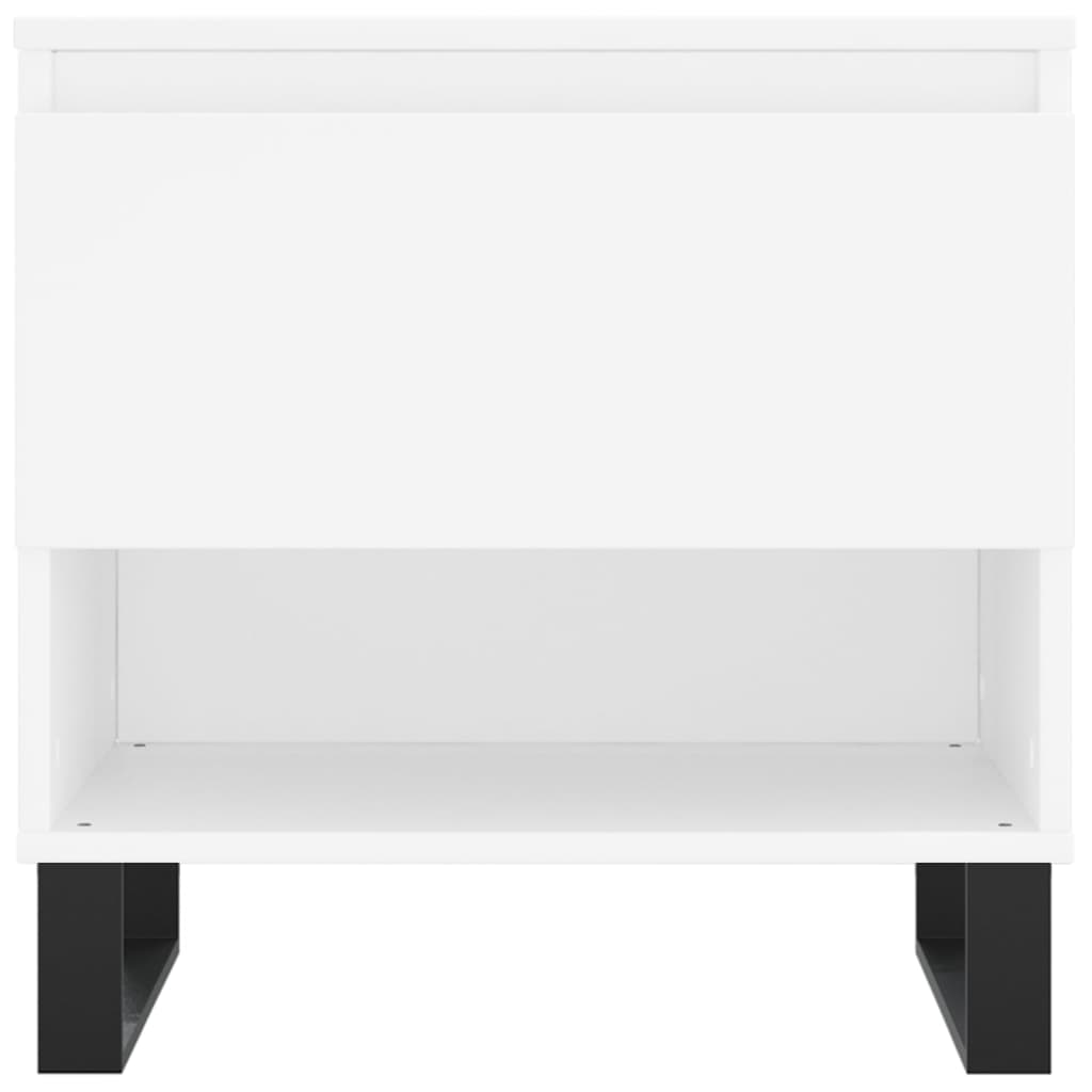 vidaXL kohvilaud, valge, 50 x 46 x 50 cm, tehispuit