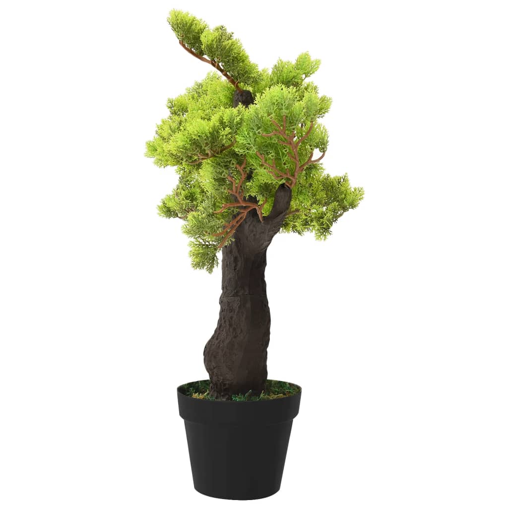 vidaXL kunsttaim, küpress-bonsai potiga, 70 cm, roheline