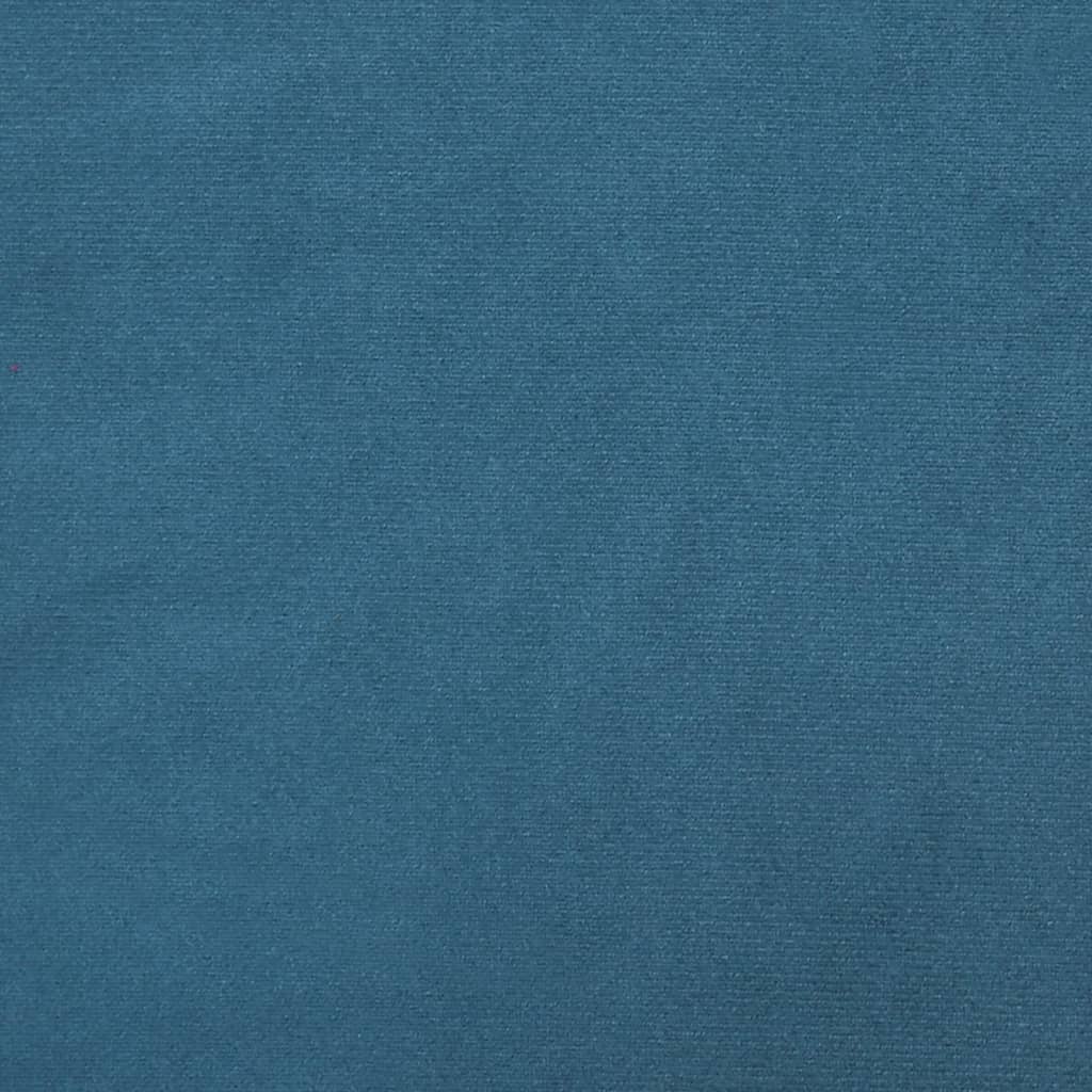 vidaXL L-kujuline diivanvoodi, sinine, 271 x 140 x 70 cm, samet