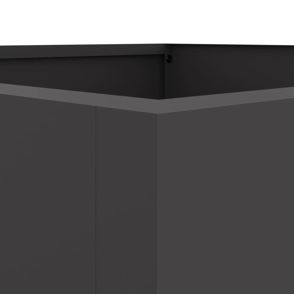 vidaXL taimekast, must, 42 x 38 x 75 cm, külmvalts teras