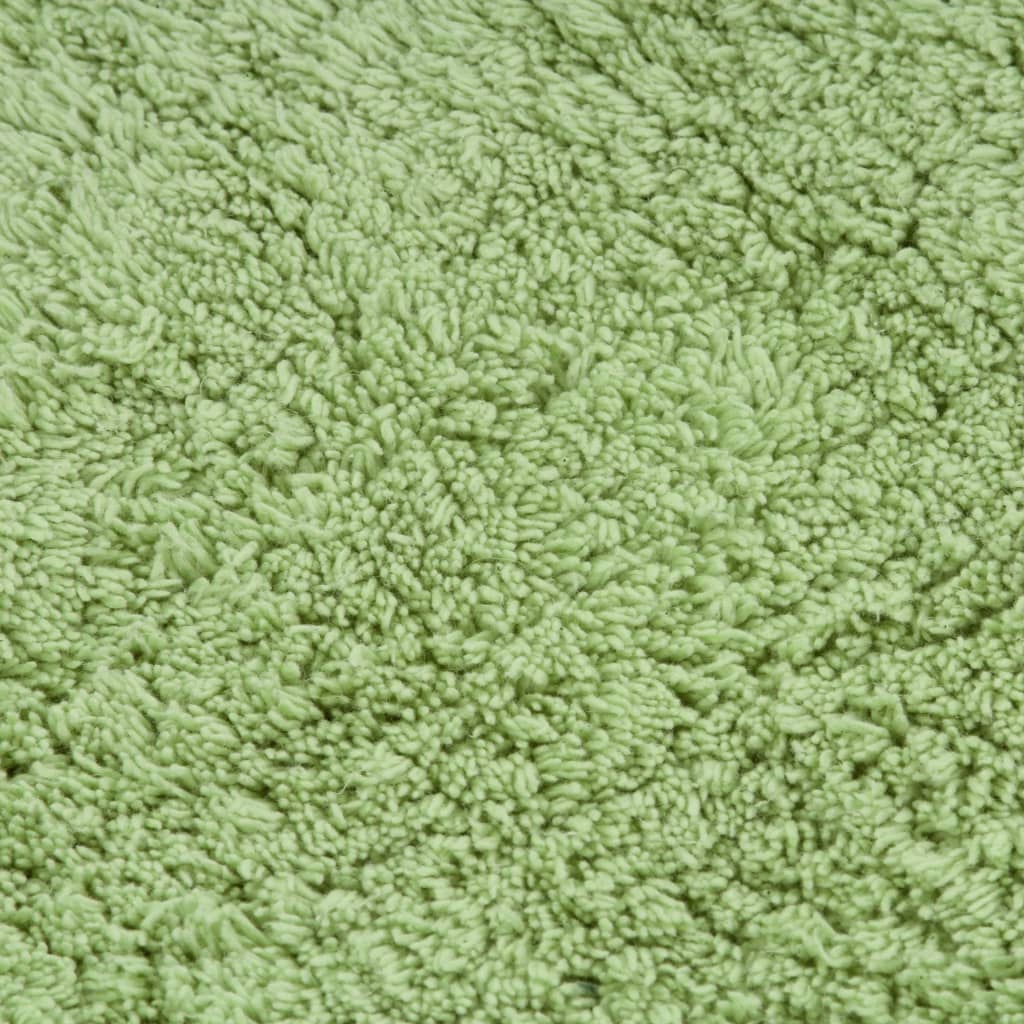 vidaXL vannitoamattide komplekt, 2-osaline, kangas, roheline