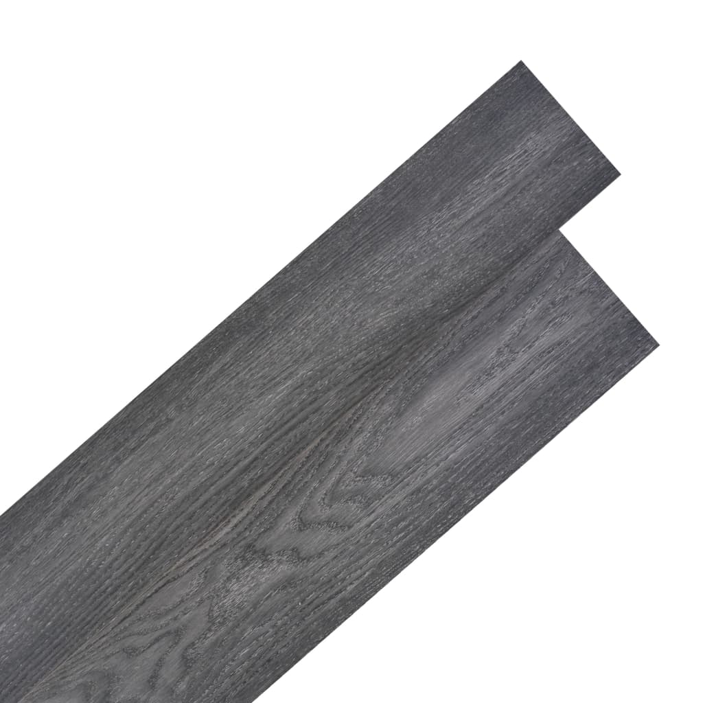 vidaXL iseliimuvad PVC-põrandaplaadid 5,21 m², 2 mm, must ja valge