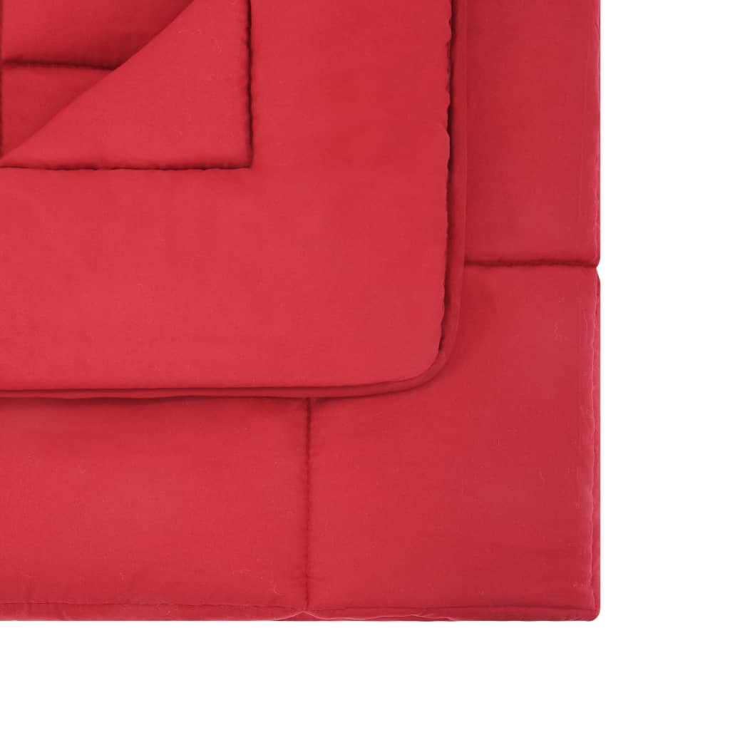 vidaXL 3-osaline talvetekikomplekt kangas punane 240x220/60x70 cm