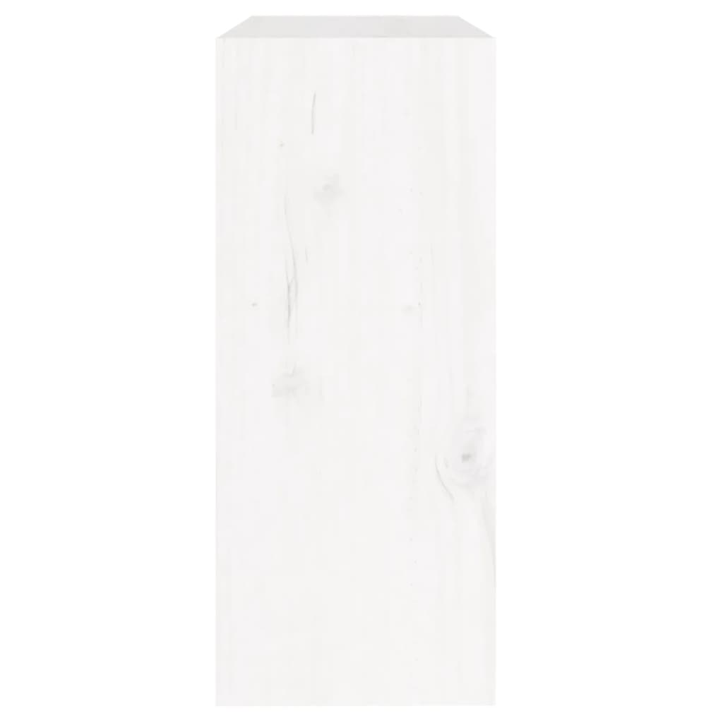 vidaXL raamaturiiul/ruumijagaja, valge 60 x 30 x 71,5 cm täismännipuit