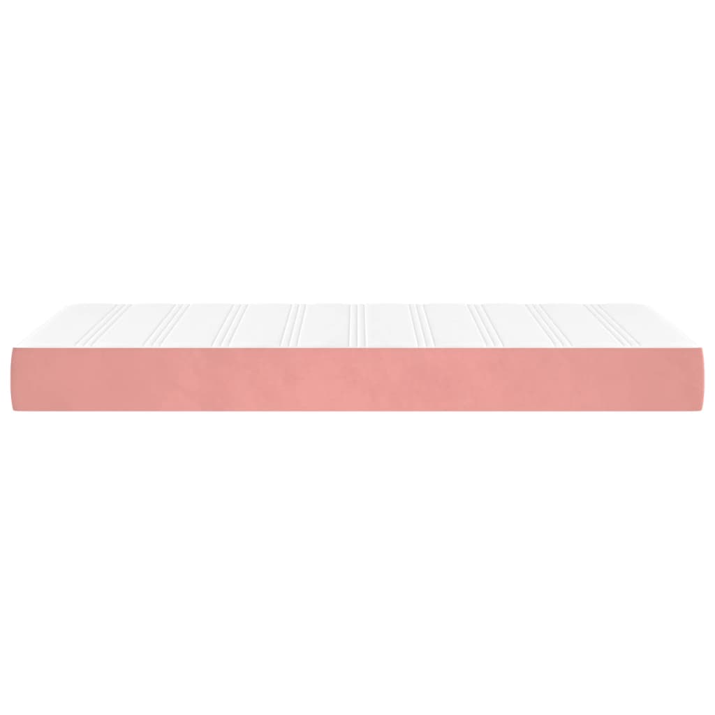 vidaXL vedrumadrats, roosa, 120x190x20 cm, samet