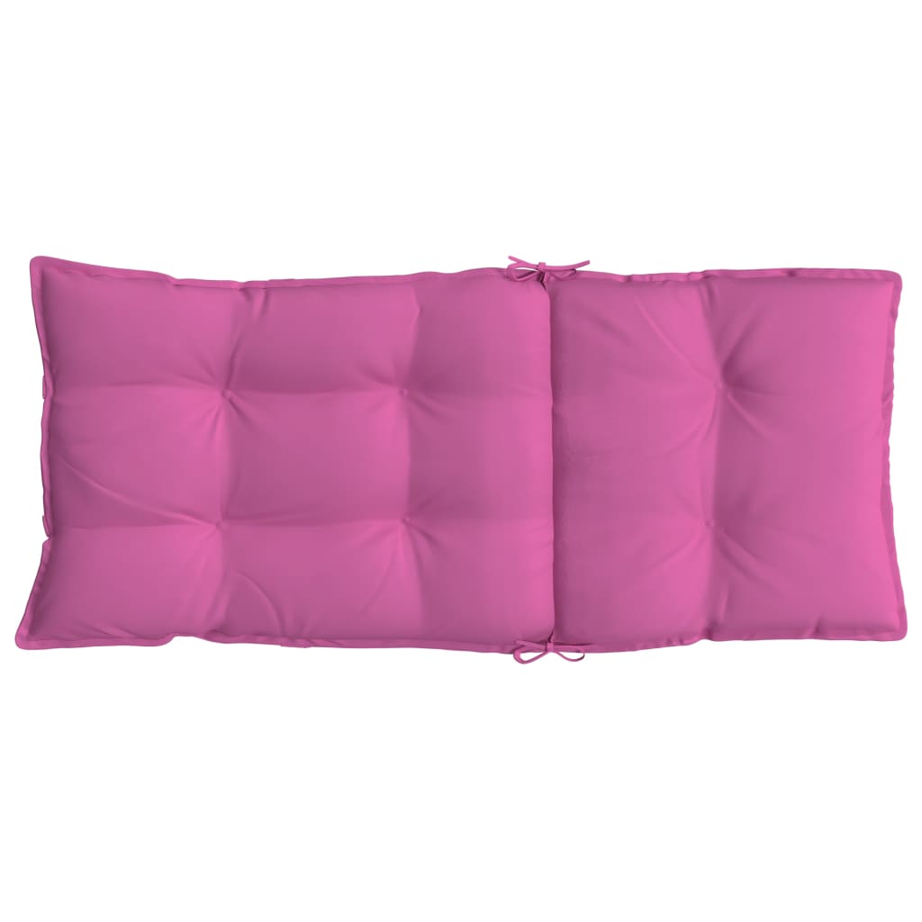 vidaXL kõrge seljatoega toolipadjad 2 tk, roosa, oxford kangas