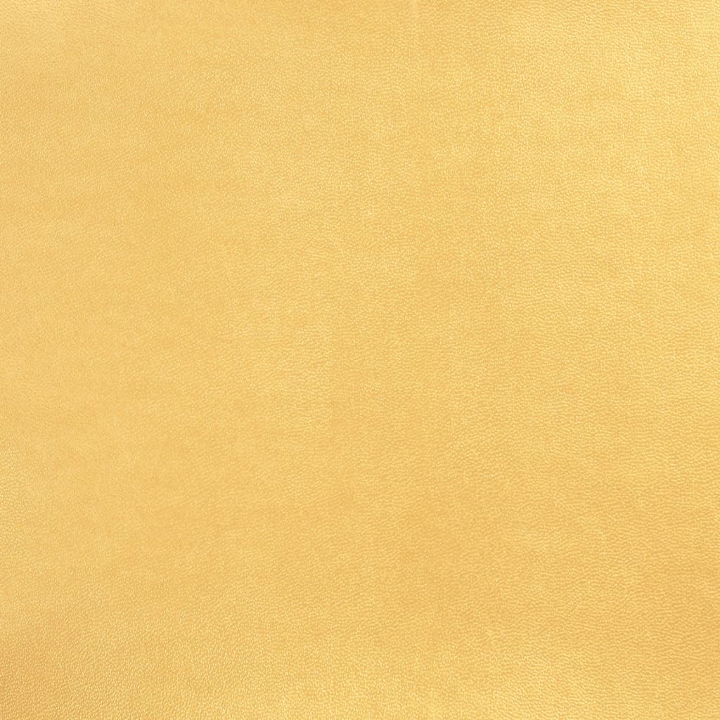 vidaXL mänguritool jalatoega, must ja kuldne, kunstnahk