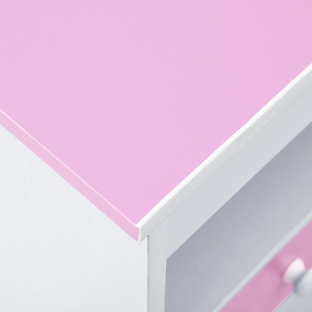 vidaXL laste joonistuslaud, kallutatav plaat, roosa ja valge