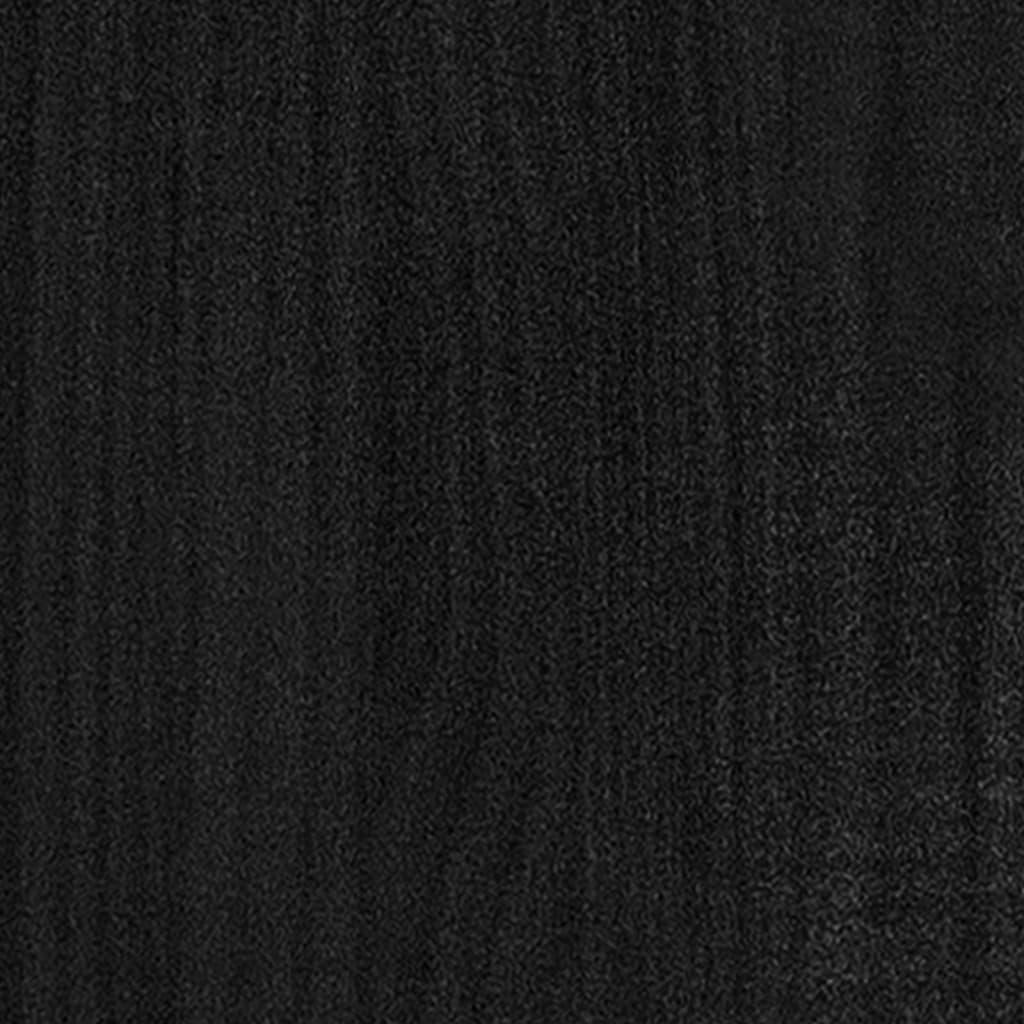 vidaXL raamatukapp, must, 40 x 30 x 71,5 cm, männipuit