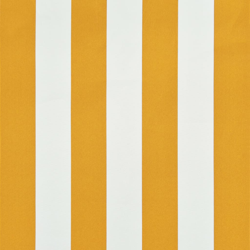 vidaXL sissetõmmatav varikatus, 200 x 150 cm, kollane ja valge