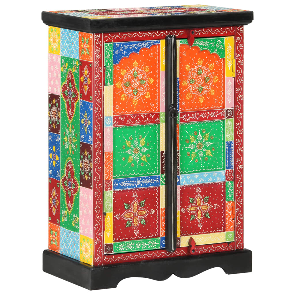 vidaXL käsitsi maalitud ustega puhvetkapp, 53 x 30 x 75 cm, mangopuit