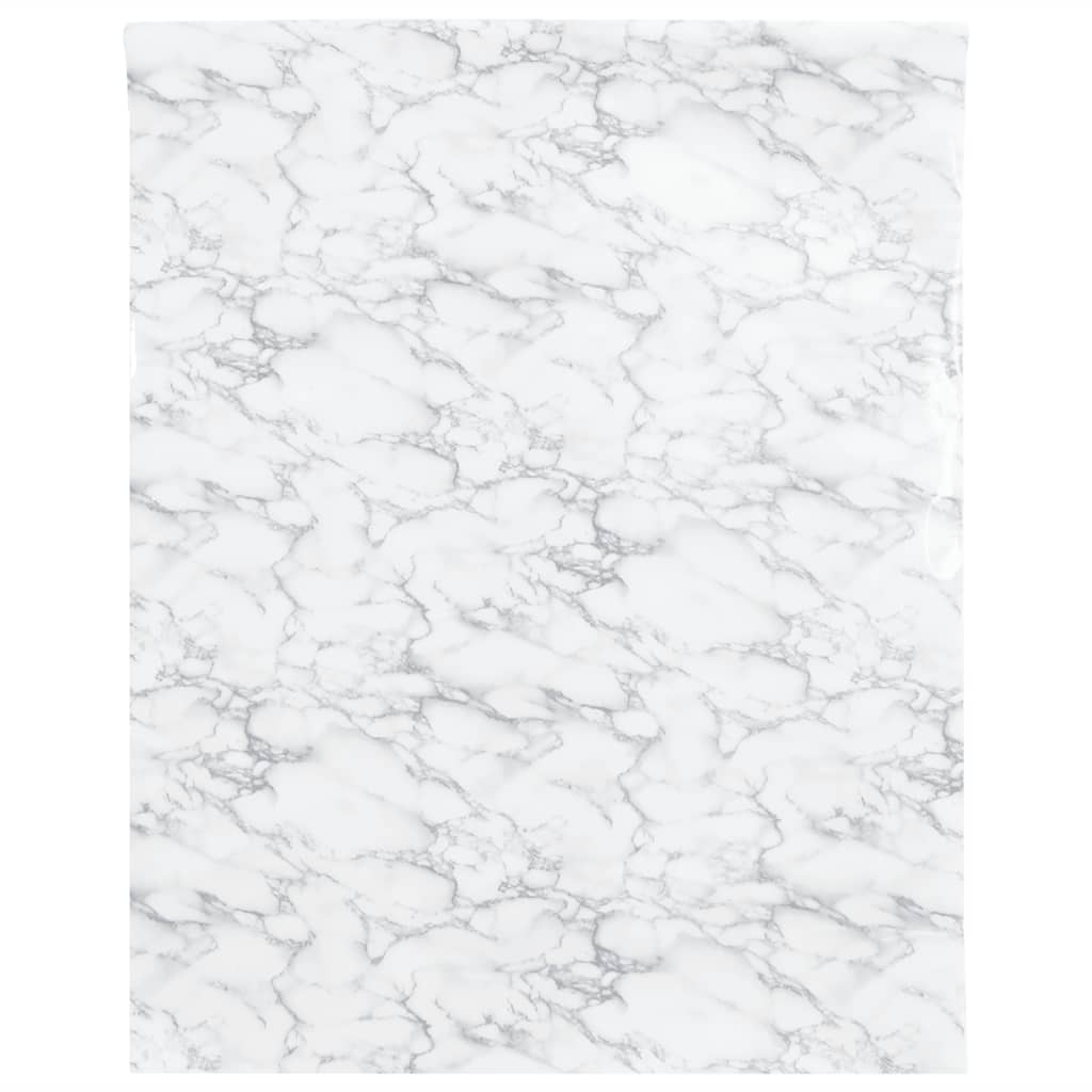 vidaXL isekleepuvad mööblikiled, valge marmor, 90 x 500 cm, PVC