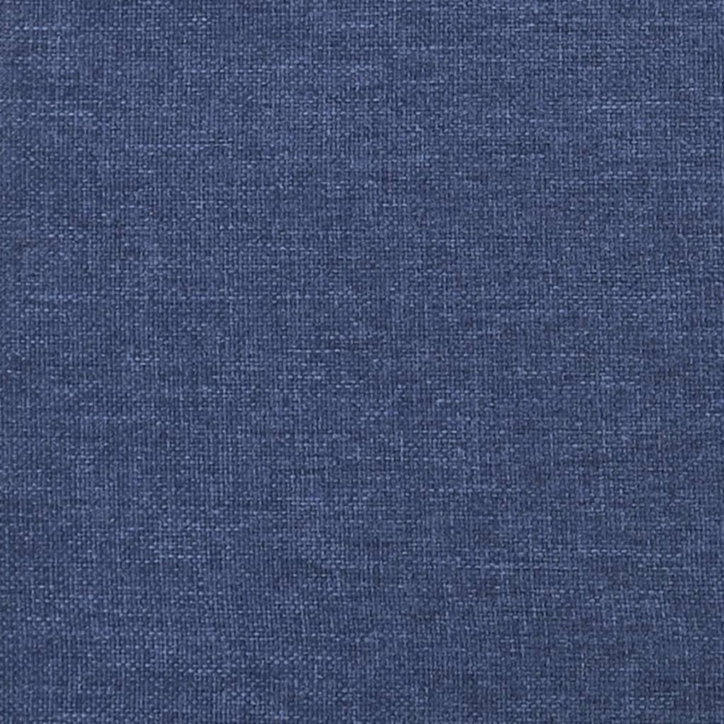 vidaXL kontinentaalvoodi, sinine, 200x200 cm, kangas