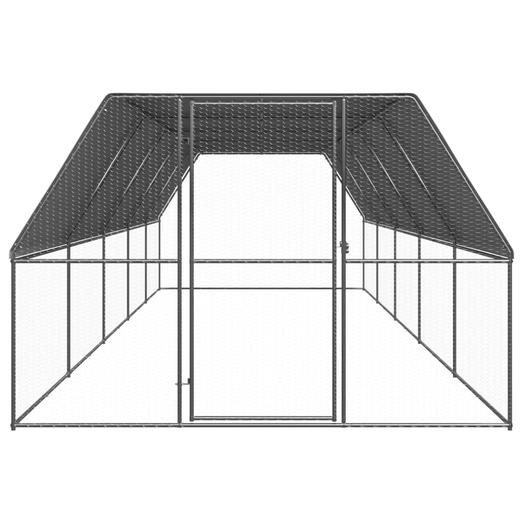 vidaXL õue kanapuur, 3 x 10 x 2 m, tsingitud teras