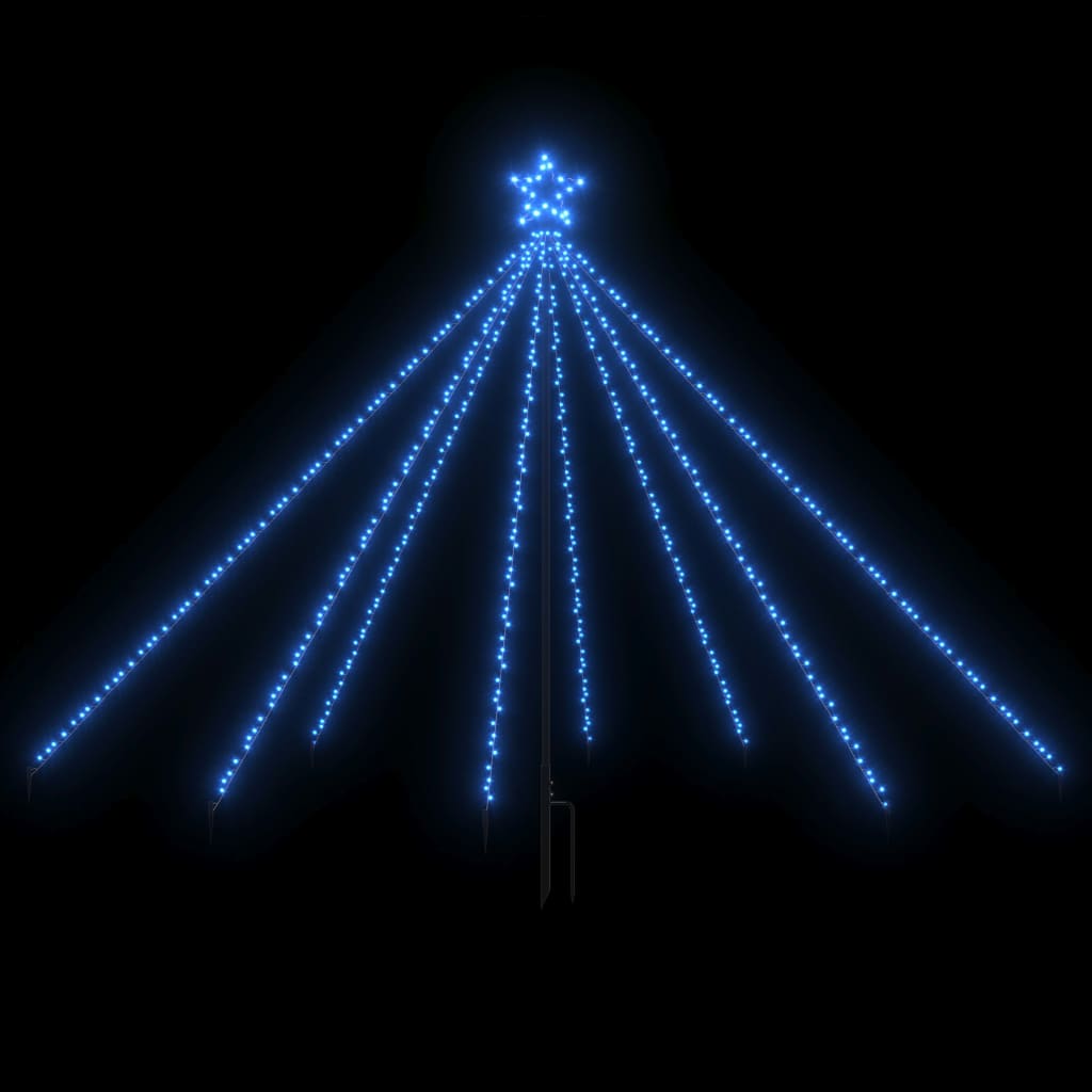 vidaXL jõulupuu tuled, tuppa/õue, 400 LEDi, sinine, 2,5 m