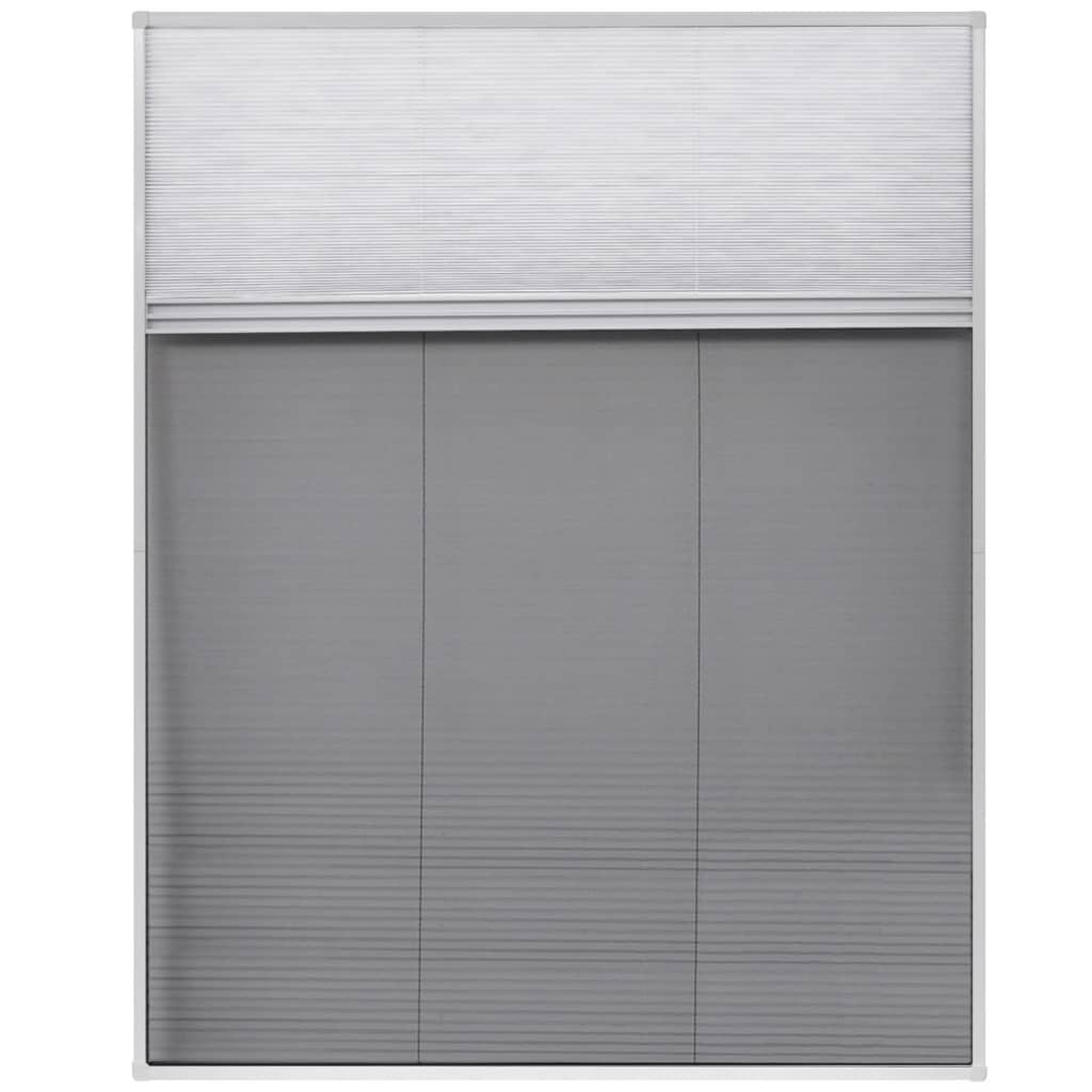 vidaXL plisseeritud putukavõrk aknale, alumiinium, 80 x 100 cm, rulooga