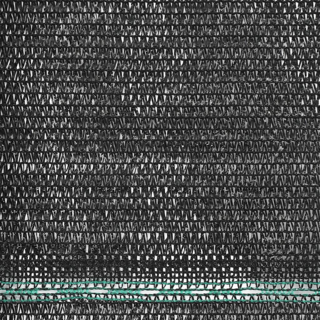 vidaXL tenniseväljaku võrk, HDPE, 1,4 x 50 m, must