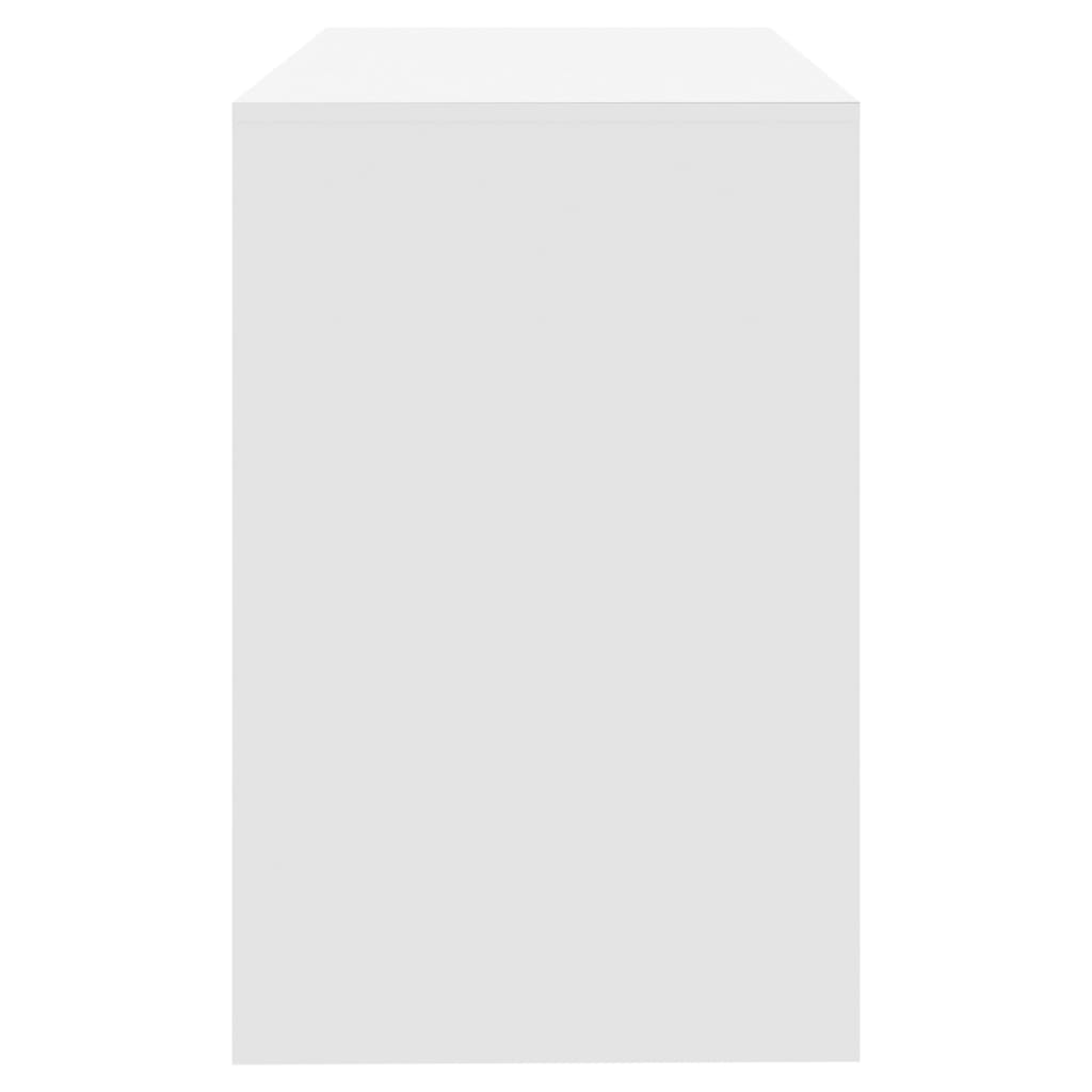 vidaXL kirjutuslaud, valge, 101 x 50 x 76,5 cm, puitlaastplaat