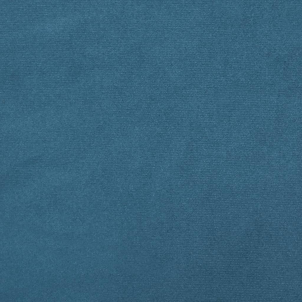 vidaXL voodipeatsi padi, sinine, 140 cm, samet
