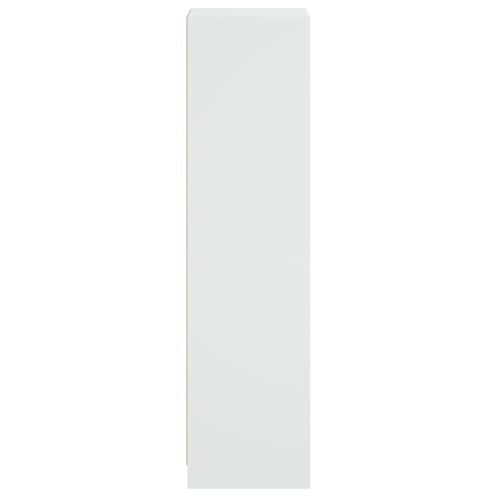 vidaXL kõrge kapp klaasustega, valge, 35 x 37 x 142 cm