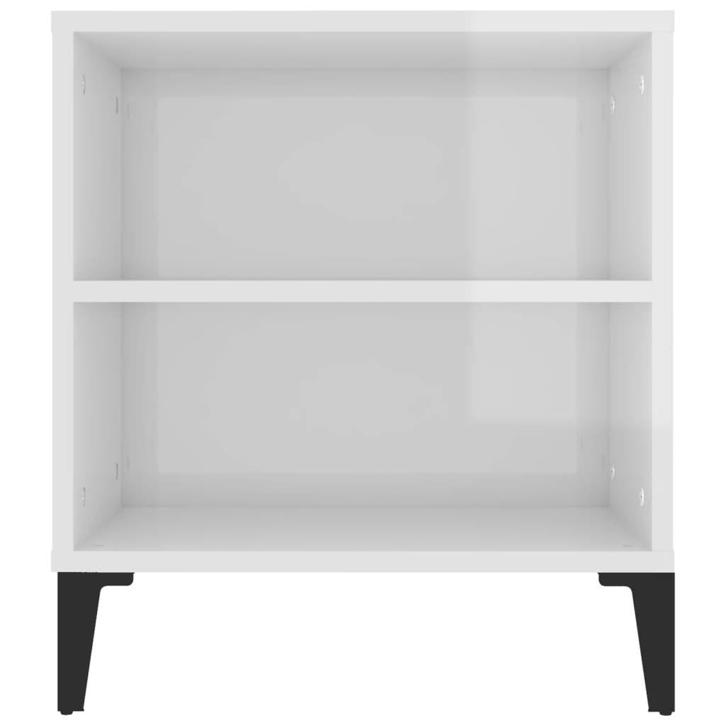 vidaXL telerikapp, kõrgläikega valge, 102 x 44,5 x 50 cm, tehispuit