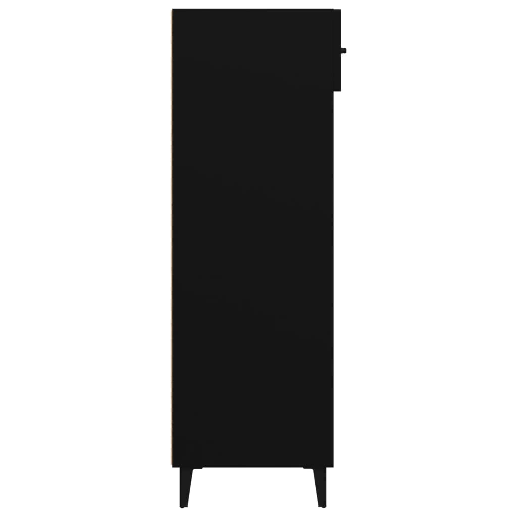 vidaXL jalatsikapp, must, 60 x 35 x 105 cm, tehispuit