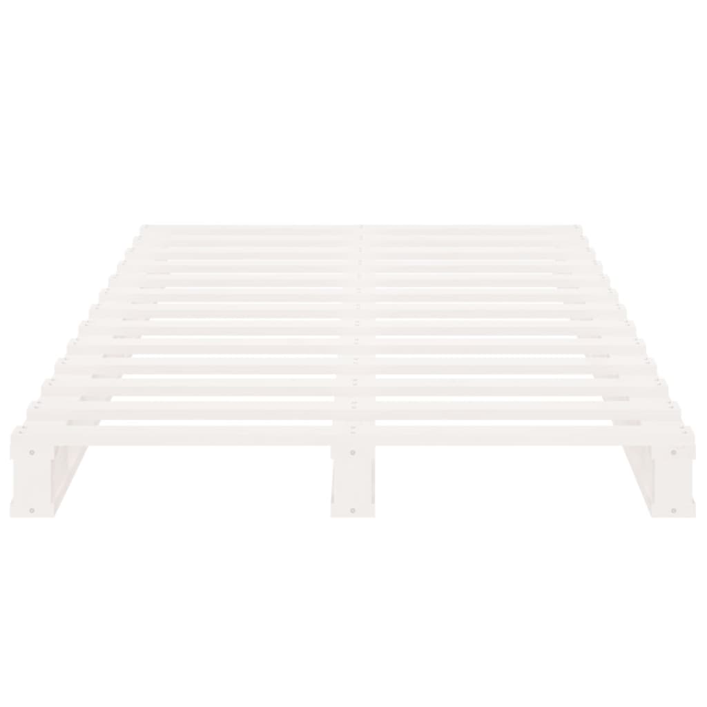vidaXL kaubaalustest voodi, valge, 90 x 190 cm, männipuit