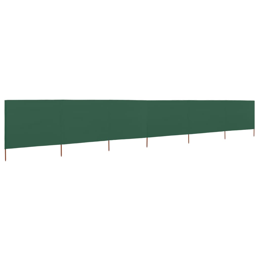 vidaXL tuulekaitse sein 6 paneelist, kangas, 800 x 160 cm roheline