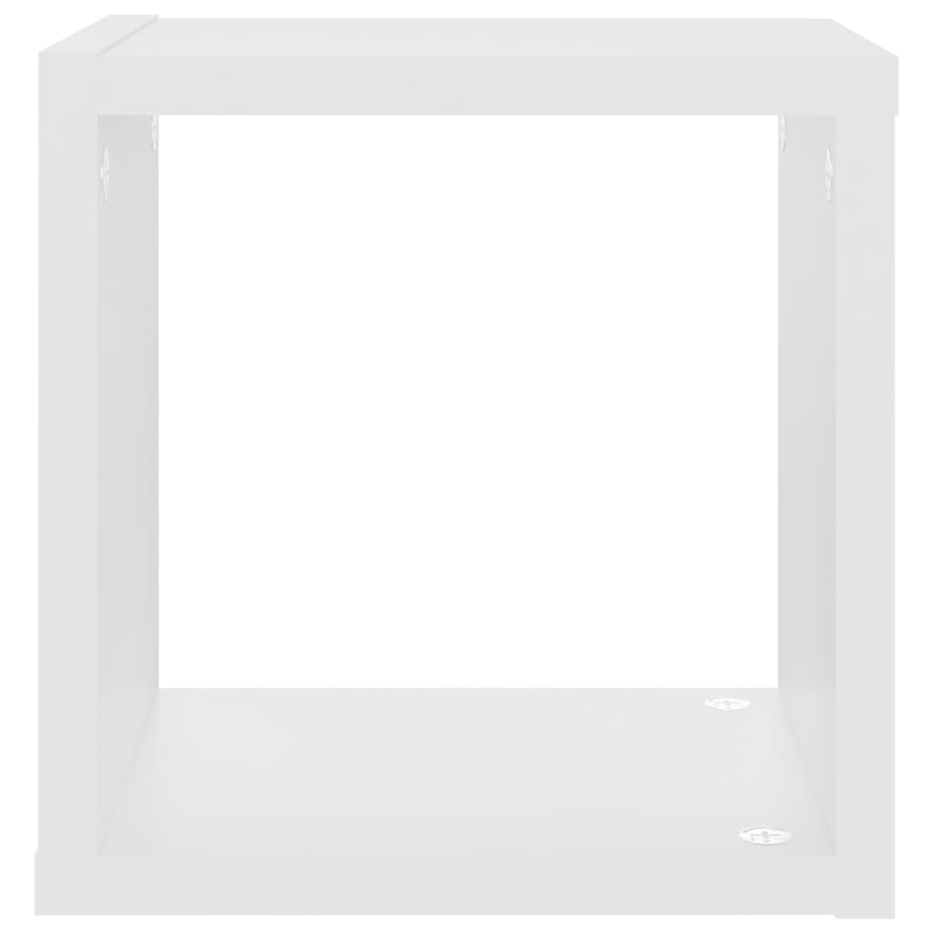 vidaXL kuubikukujulised seinariiulid 6 tk, valge, 22x15x22 cm
