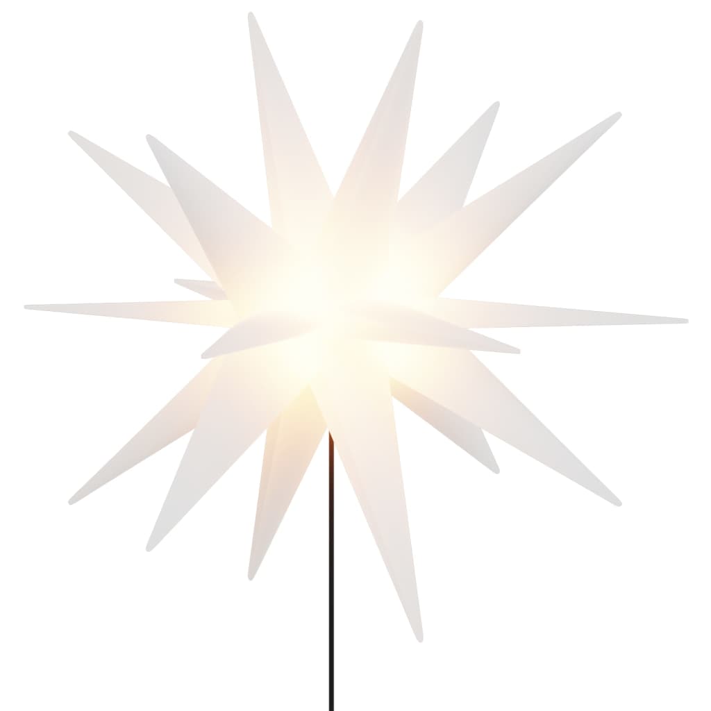 vidaXL LED-jõulutuli maavaiaga, kokkupandav, valge, 57 cm