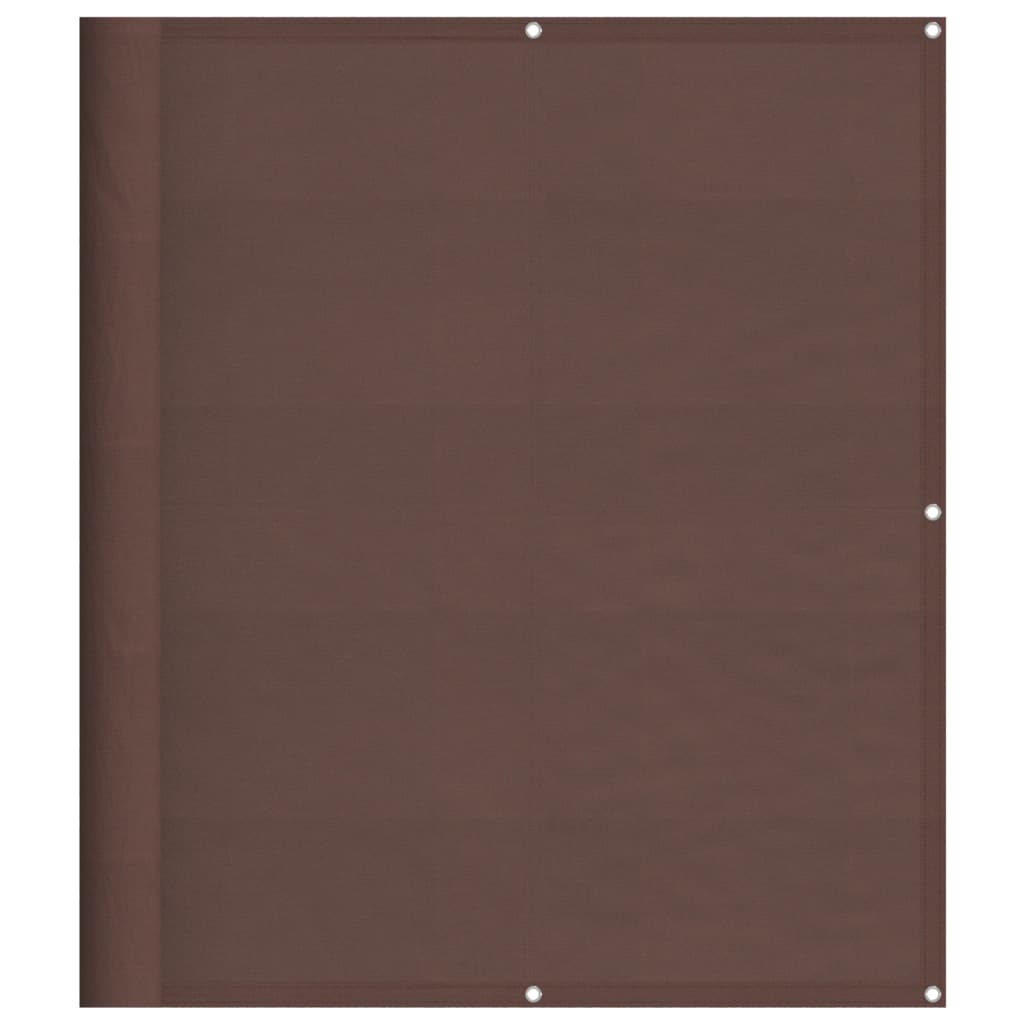 vidaXL rõdusirm, pruun, 120x700 cm, 100% polüester oxford