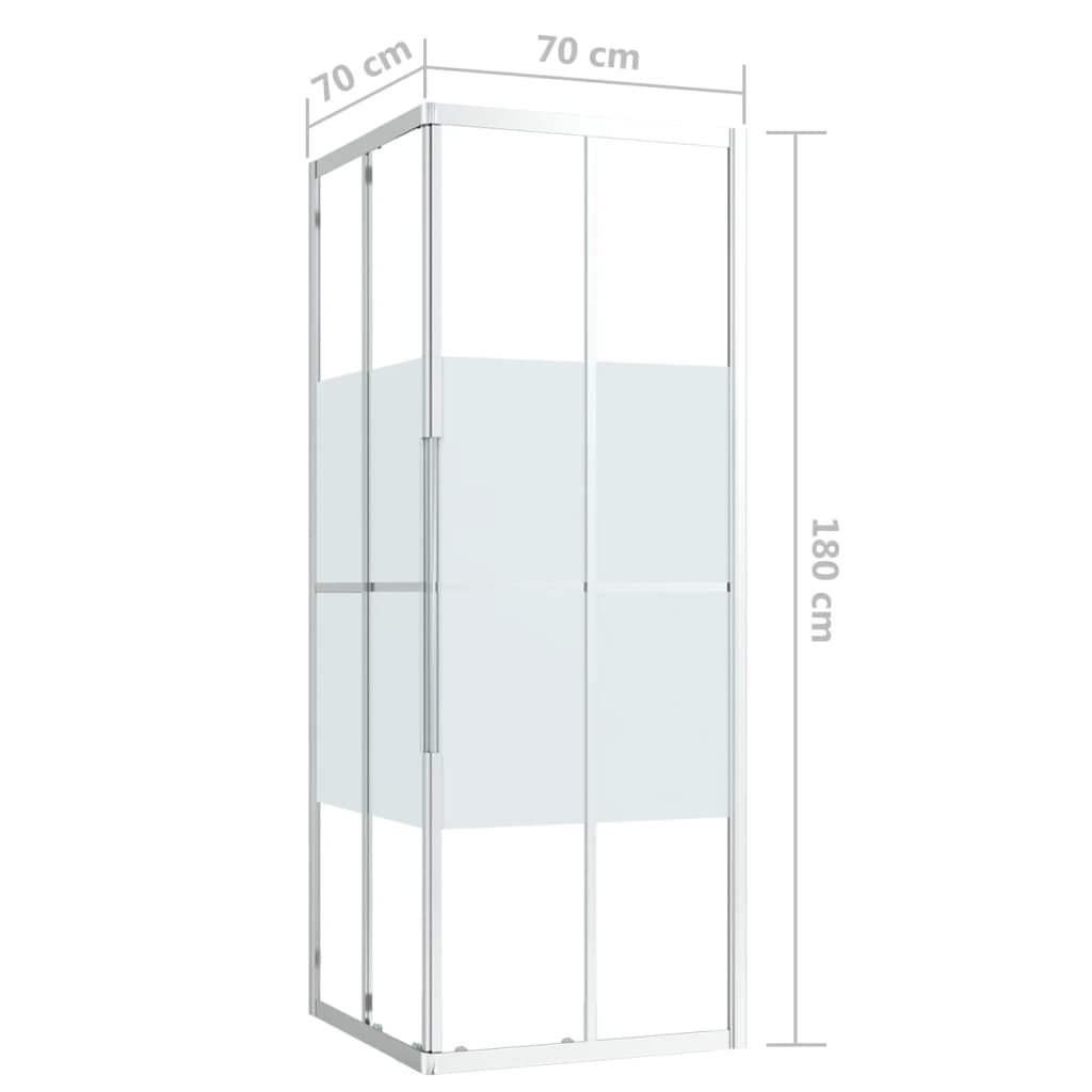 vidaXL dušikabiin, ESG-klaas, 70x70x180 cm