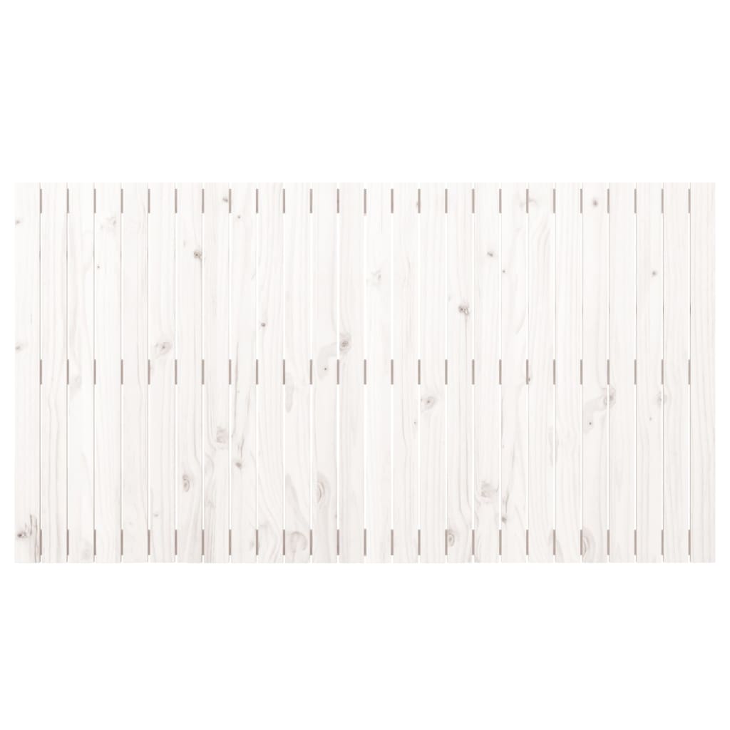 vidaXL seinale kinnitatav voodipeats, valge, 166x3x90 cm, männipuit