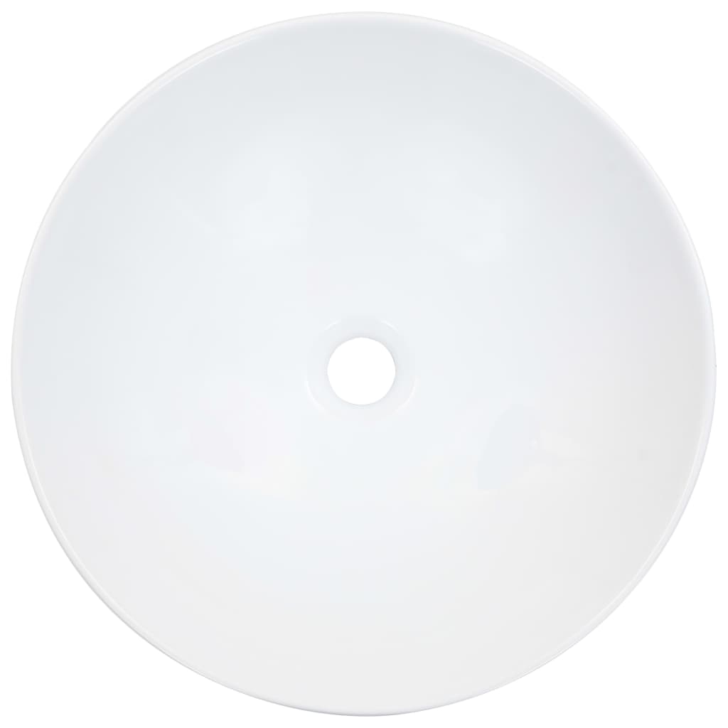 vidaXL valamu, 41 x 12,5 cm, keraamiline, valge