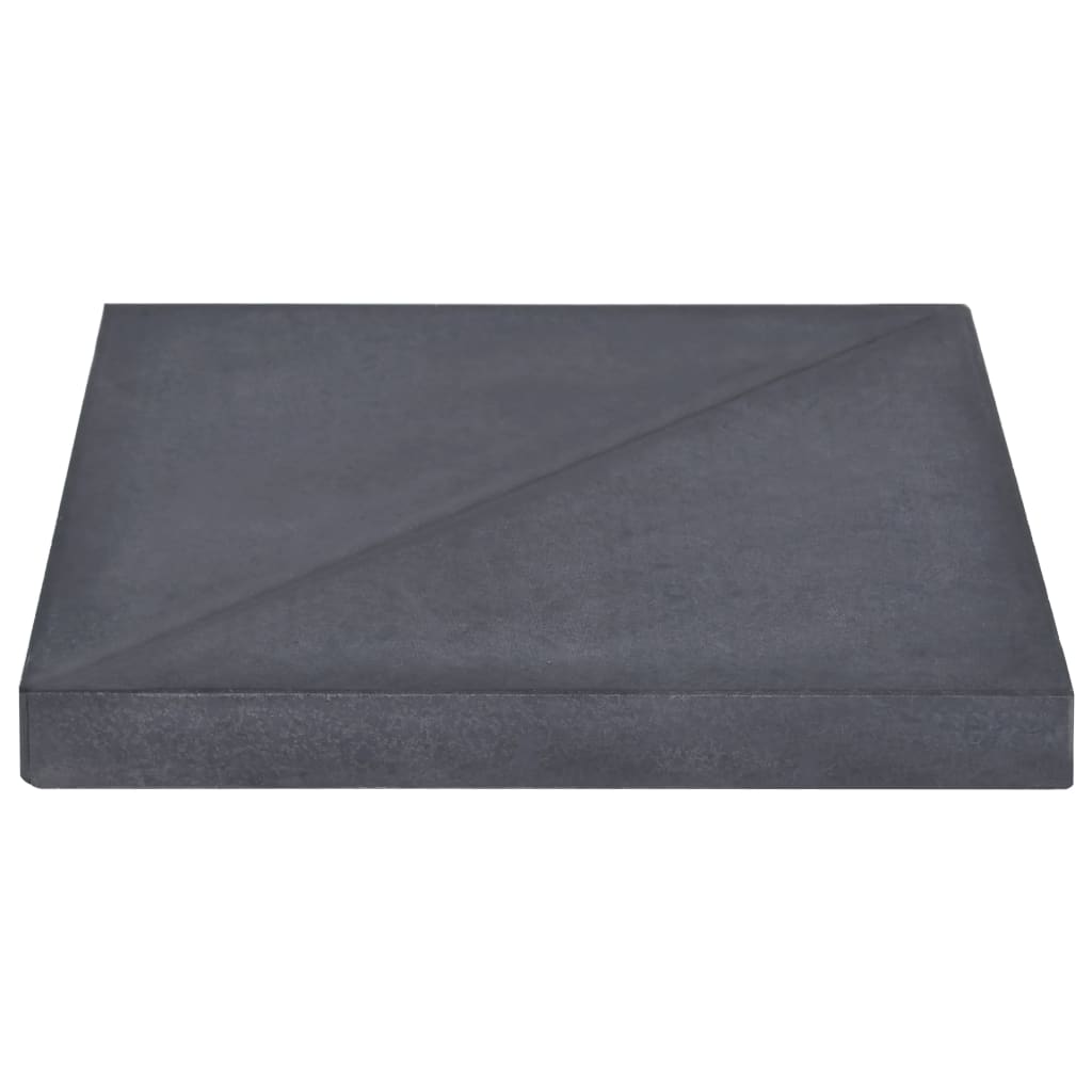 vidaXL päikesevarju raskusplaat, must, graniit, kandiline, 15 kg