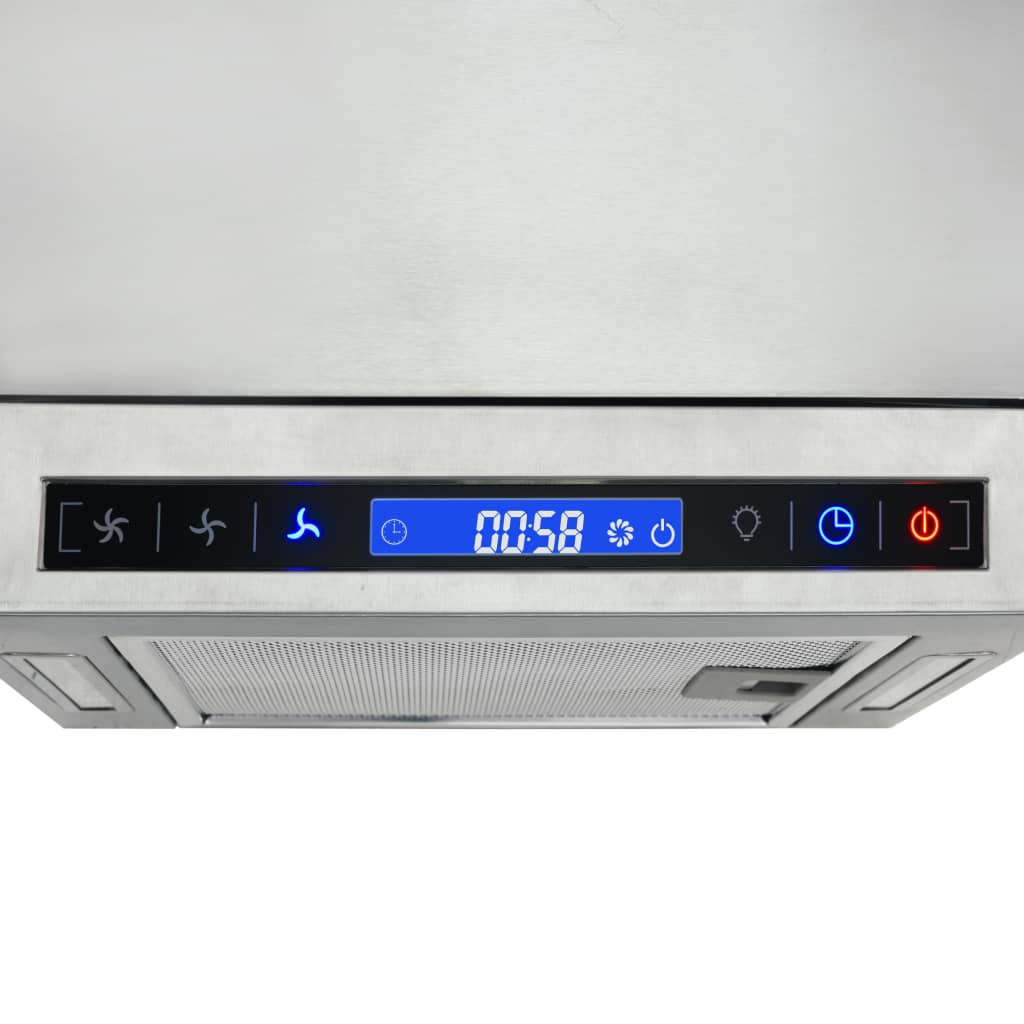 vidaXL köögisaare pliidikubu LCD kuva, puutepaneel, andur 756 m³/h LED