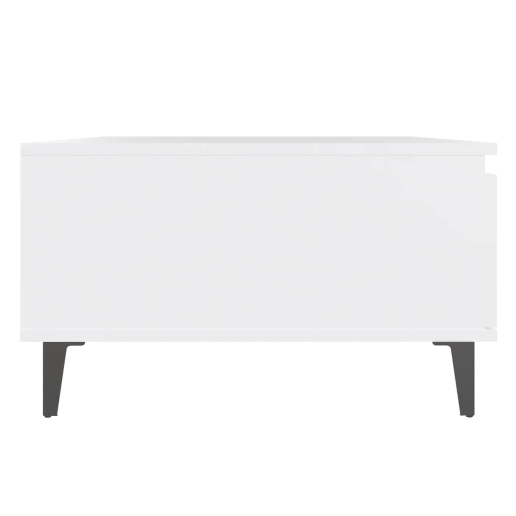 vidaXL kohvilaud, valge, 90x60x35 cm, puitlaastplaat