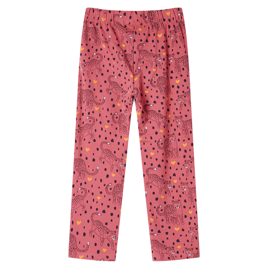 Laste pidžaama, pikkade varrukatega, vanaroosa, 128