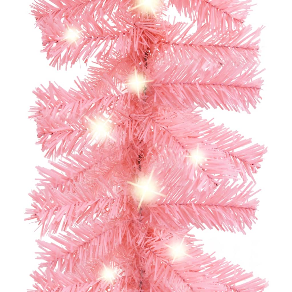vidaXL jõuluvanik LED-tuledega 20 m roosa