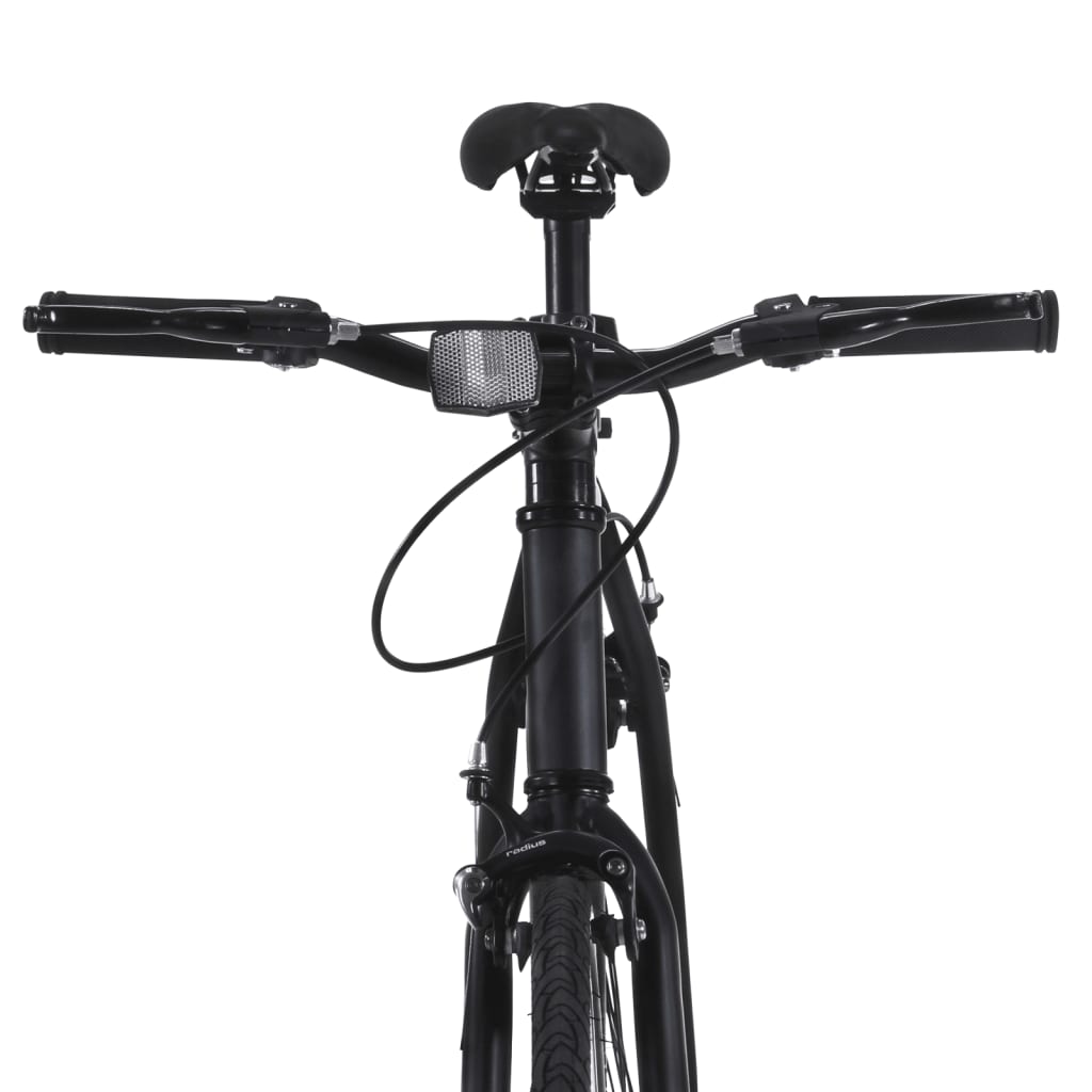 vidaXL ühekäiguline jalgratas, must ja oranž, 700C 51 cm