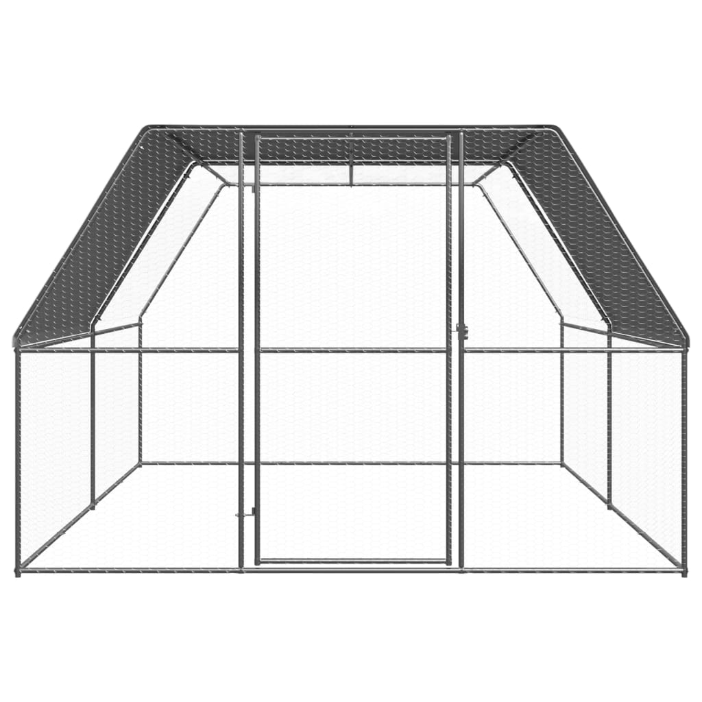 vidaXL kanapuur, 3 x 4 x 2 m, tsingitud teras