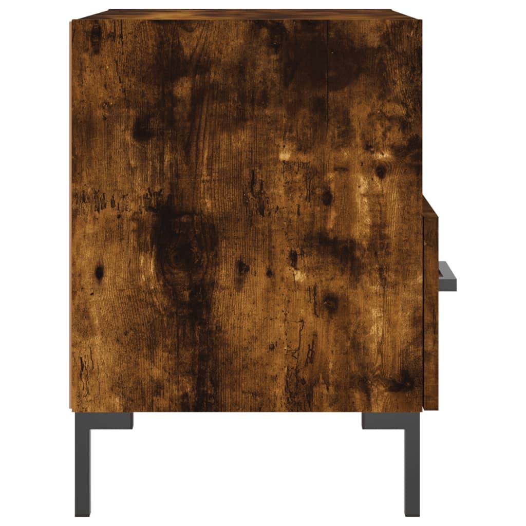 vidaXL öökapp, suitsutatud tamm, 40 x 35 x 47,5 cm, tehispuit