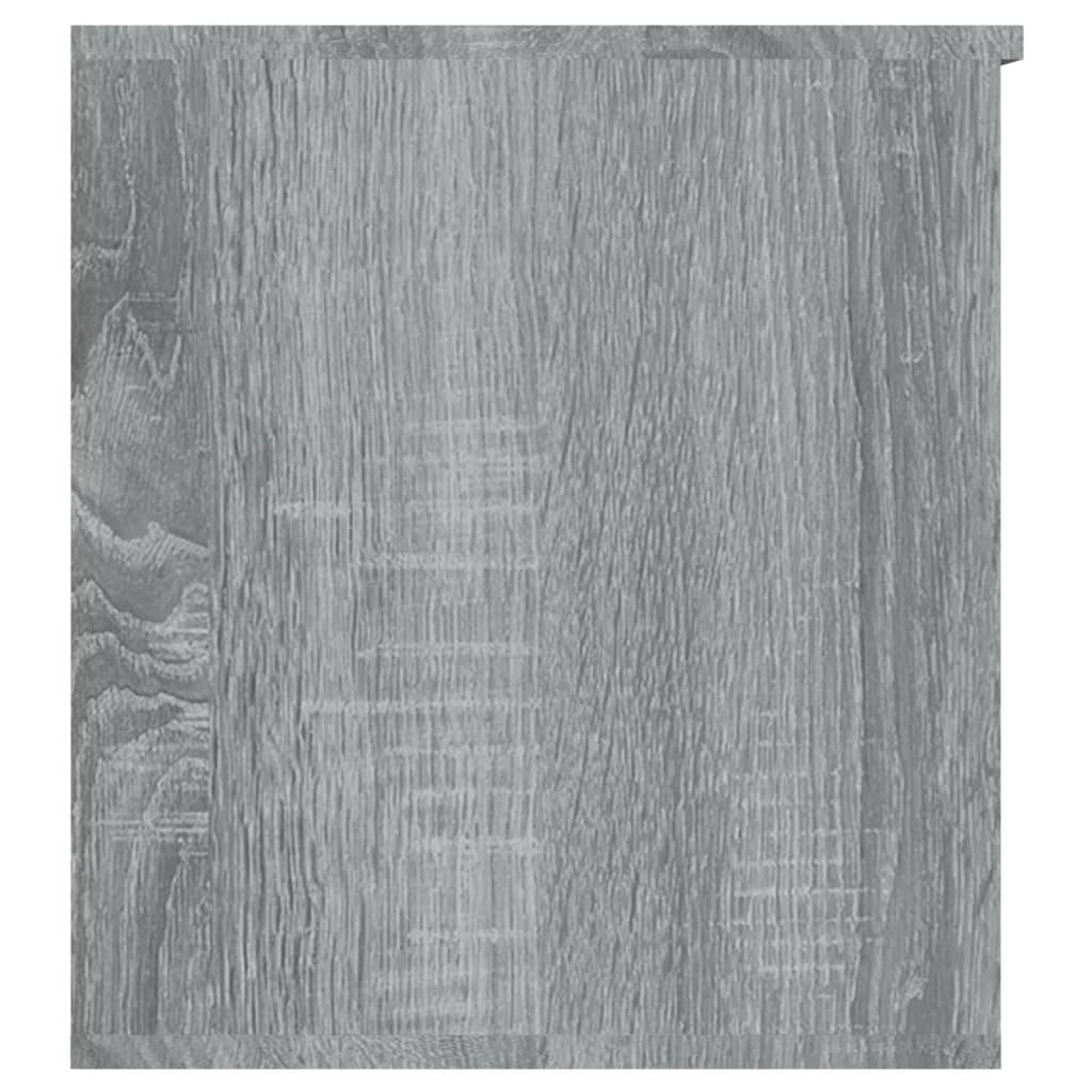 vidaXL hoiukast, hall Sonoma tamm, 84 x 42 x 46 cm, tehispuit